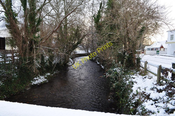 Photo 6"x4" The view downstream from Caen Bridge on the river Caen Braunton c2010
