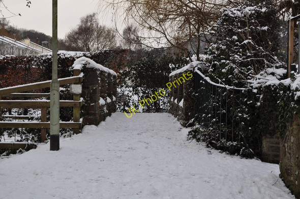 Photo 6"x4" A footbridge over the river Caen near the primary school Braunton c2010