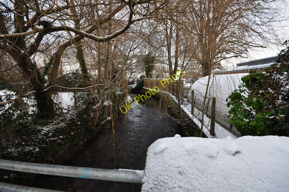 Photo 6"x4" The view upstream from the footbridge on the river Caen near the primary school Braunton c2010