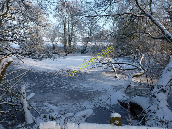 Photo 6"x4" Small roadside pool at Coldham Coldham\/SJ8508 c2010