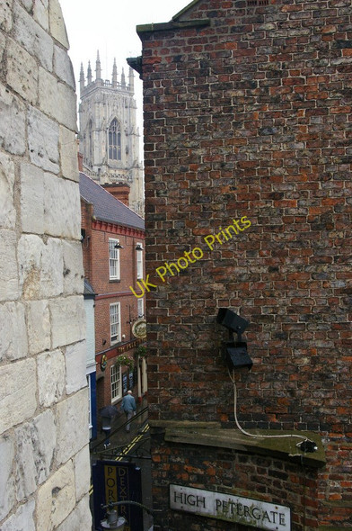 Photo 6"x4" York: peeping past Bootham Bar to the Minster York\/SE5951 c2009