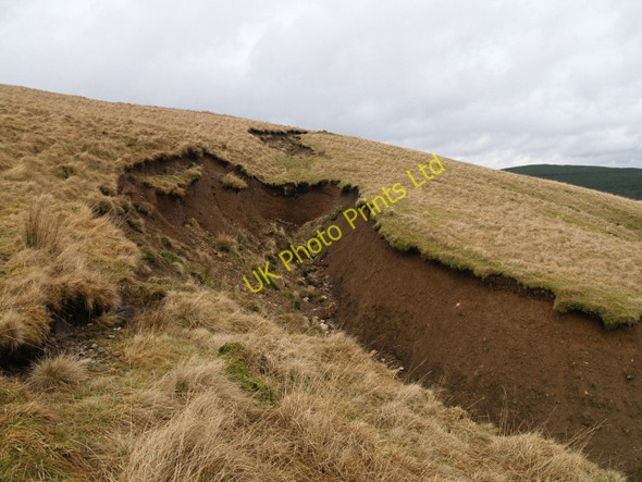 Photo 6"x4" Eroded gully, Baden Hill Glenbreck c2008