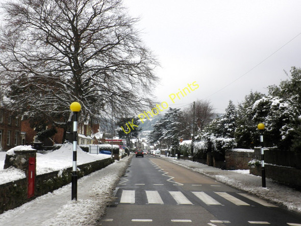 Photo 6"x4" Townsend Road, after snowfall Minehead c2010