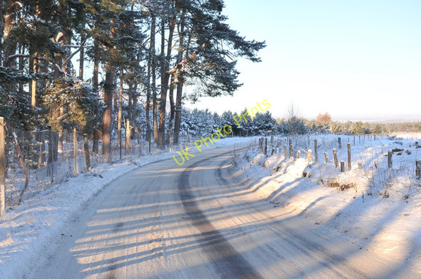 Photo 6"x4" Snowy B970 north of Coylumbridge Dalfaber c2010