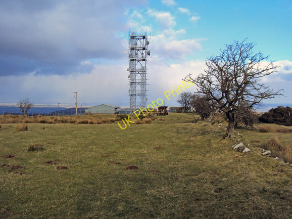 Photo 6"x4" Telecommunications mast on Vagar Hill Snodhill c2010