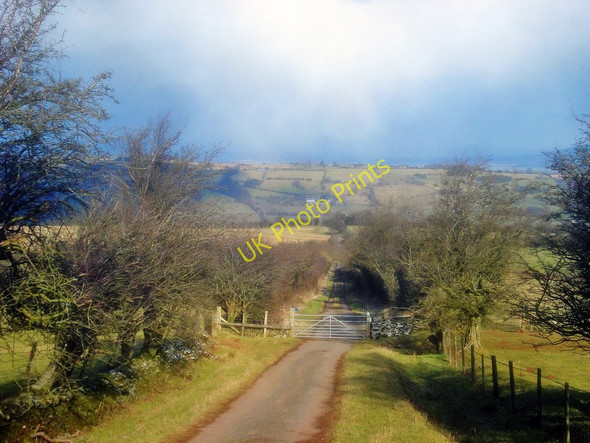 Photo 6"x4" Gated road at Bonny Lands Snodhill c2010