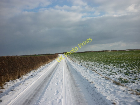 Photo 6"x4" The road to Bewholme Bewholme c2010