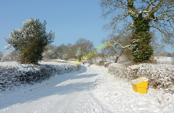 Photo 6"x4" Snow on Wakeley Hill near Colton Hills, Staffordshire Sedgley c2010
