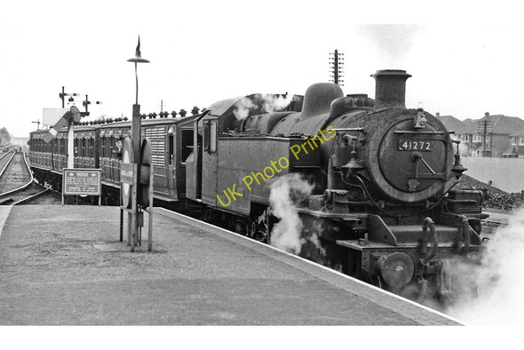 Photo 6"x4" Auto-train for Chesham leaving Chalfont & Latimer Station Little Chalfont c1959