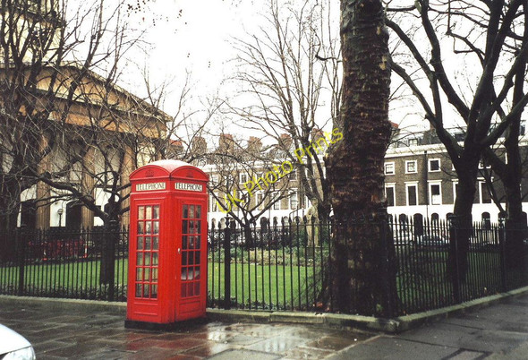 Photo 6"x4" Telephone box, Trinity Church Square, Southwark London c2002