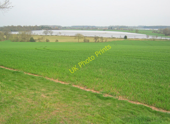 Photo 6"x4" The Mease valley east of Seal Fields Farm Chilcote c2010
