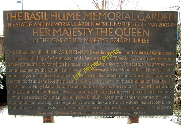 Photo 6"x4" The Basil Hume Memorial Garden, Neville Street Newcastle upon Tyne c2010
