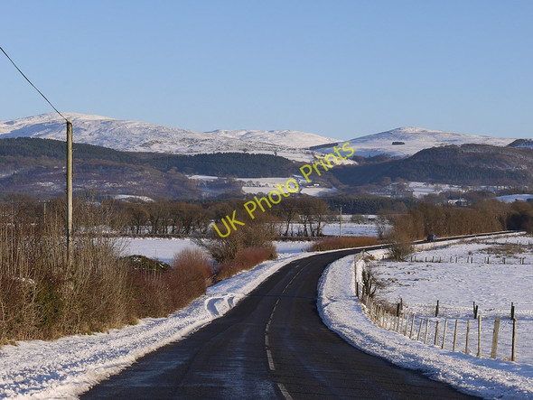 Photo 6"x4" Snow around the B4353 Llancyfelyn c2010