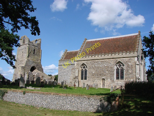 Photo 6"x4" Barningham Winter St Mary's church Matlaske c2009