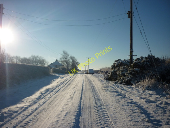 Photo 6"x4" Furze Road towards Roos Hilston c2010