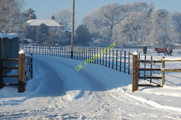 Photo 6"x4" Entrance to Levant Lodge Holly Green\/SO8641 c2010