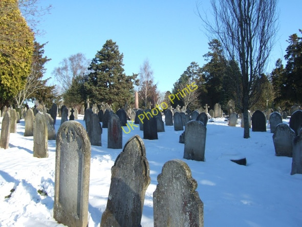 Photo 6"x4" Exeter Cemetery on Christmas Day Exeter c2010