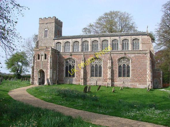 Photo 6"x4" Shelton St Mary's church Fritton\/TM2292 c2009