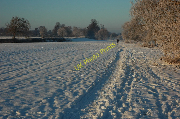 Photo 6"x4" Riverside footpath Bredon's Hardwick c2010
