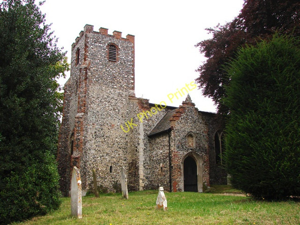 Photo 6"x4" Earlham St Mary's church Earlham c2009