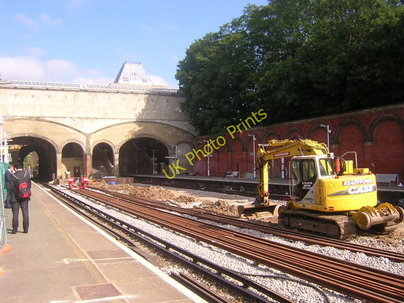Photo 6"x4" Crystal Palace station: London Overground works Penge c2009