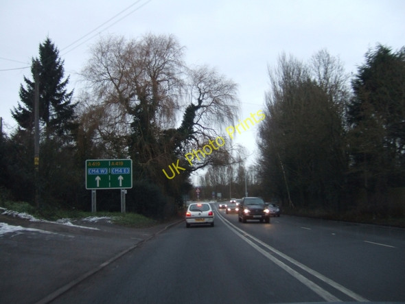 Photo 6"x4" Approaching M4 junction 15 from the south Badbury\/SU1980 c2010