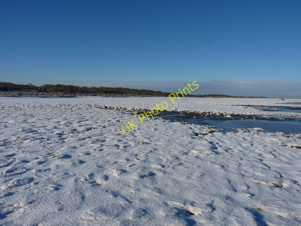 Photo 6"x4" Frozen spume at the high tide mark Rimac c2010