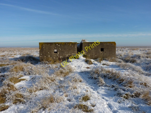 Photo 6"x4" Lincolnshire 3-bay pillbox Rimac c2010