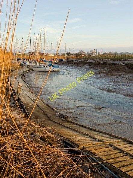 Photo 6"x4" Brough Haven moorings walkway Brough\/SE9326 c2011