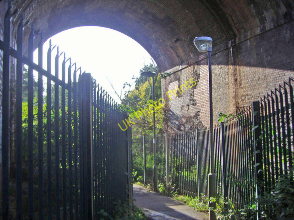 Photo 6"x4" Path under the railway leading to Stoneyfields Park Edgware c2008