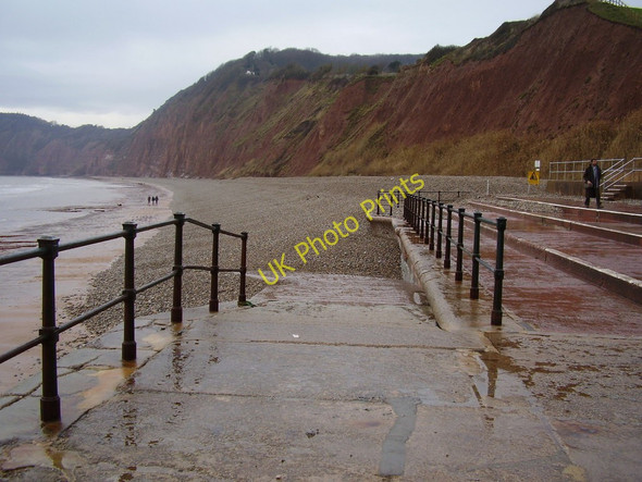 Photo 6"x4" Down to the beach Sidmouth c2011