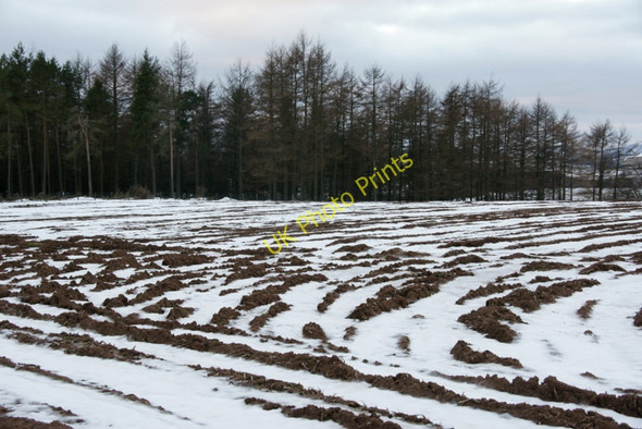 Photo 6"x4" Snowy fields, Braes of Airlie Airlie\/NO3150 c2011