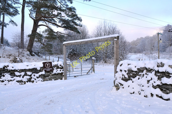 Photo 6"x4" Entrance to the carpark at Fassfern Fassfern\/An Fasadh Fearna c2010