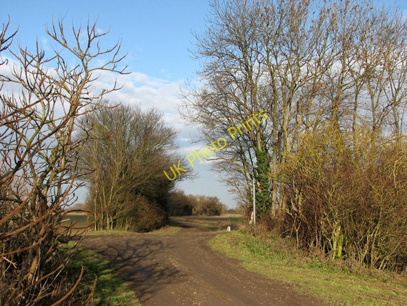 Photo 6"x4" Site of a level crossing on the Mildenhall branch line Fen Ditton c2011