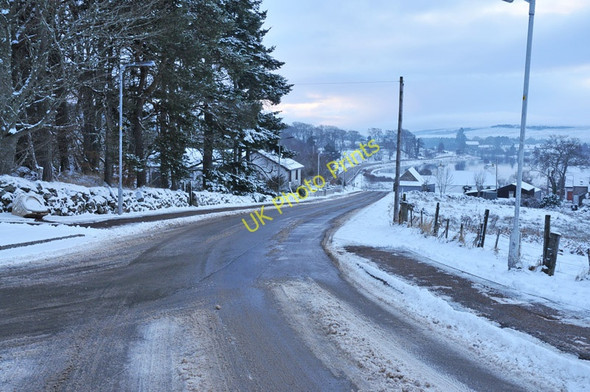 Photo 6"x4" Icy roads at Lairg Lairg \/ An Luirg c2011
