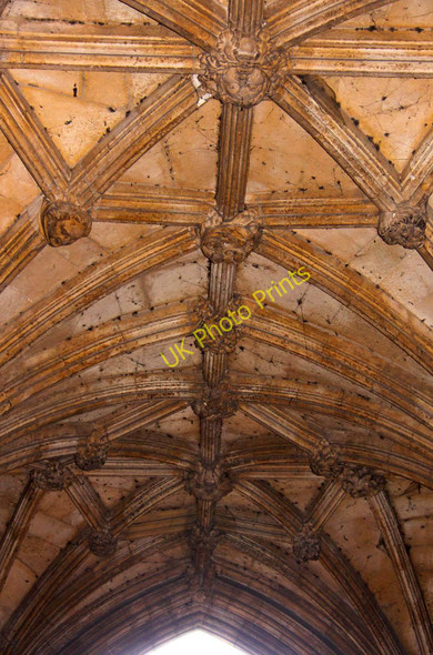 Photo 6"x4" The roof bosses in the Ethelbert Gate Norwich c2010