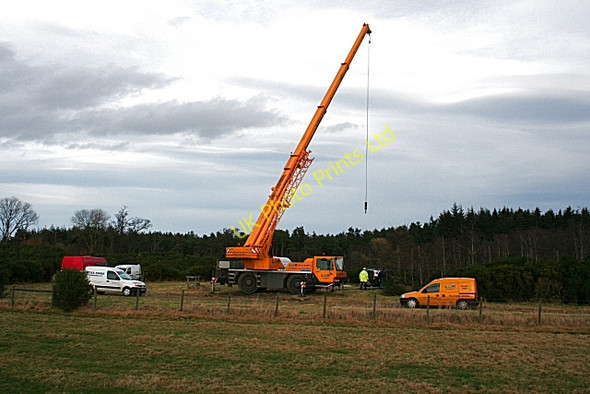 Photo 6"x4" Inspecting a Borehole Fochabers c2008