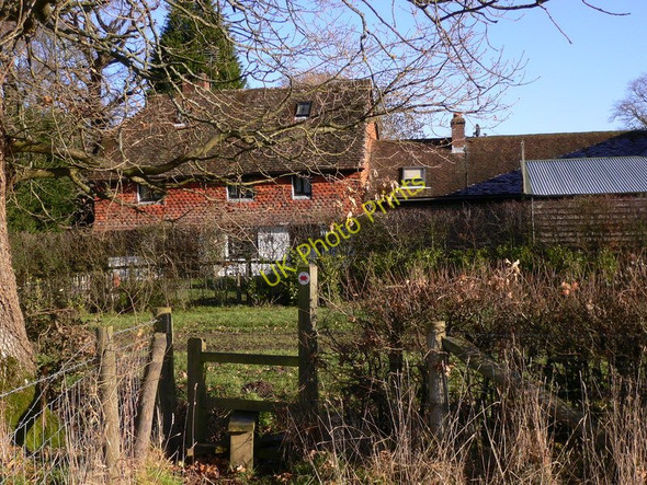 Photo 6"x4" Males Farm seen from the footpath Alfold c2011