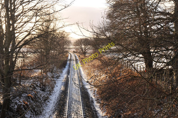 Photo 6"x4" Railway towards Beauly Station Beauly c2011