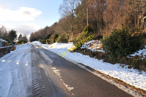 Photo 6"x4" Minor road past Rheindown Wood Dunmore\/NH5147 c2011