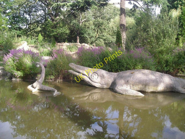 Photo 6"x4" Crystal Palace Park: the dinosaurs Penge c2008 P1