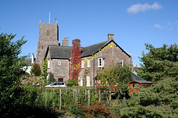 Photo 6"x4" Rectory House and Church at Sampford Peverell Sampford Peverell c2010