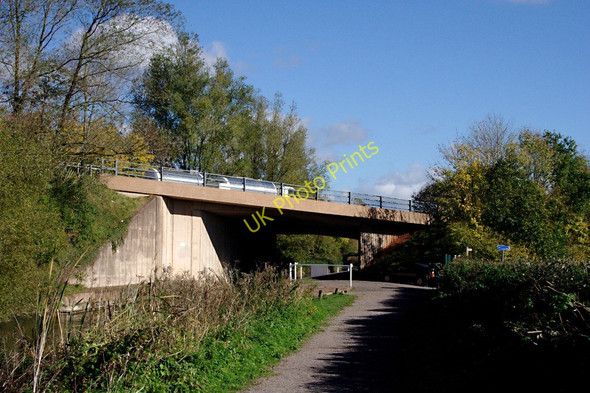 Photo 6"x4" The A361 Crosses the Grand Western Canal Sampford Peverell c2010