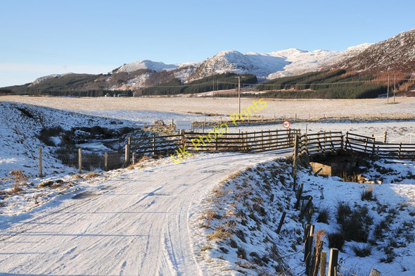 Photo 6"x4" Farm road to Dalriach East Croachy c2011
