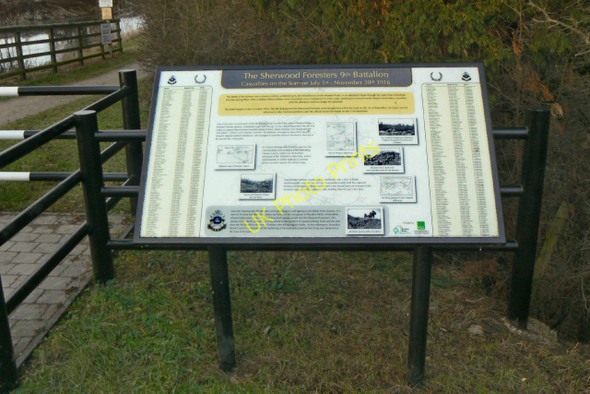 Photo 6"x4" War memorial panel at Irish Jack's Bridge Kinoulton c2011