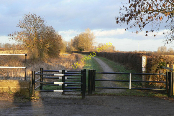 Photo 6"x4" Grantham Canal looking east at Wild's Bridge Owthorpe c2011