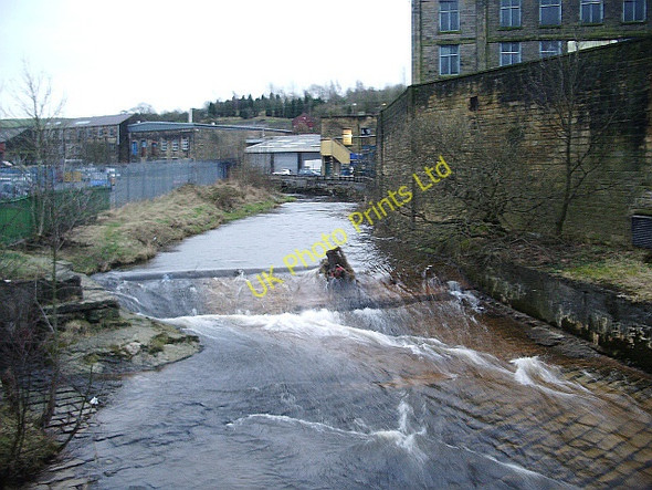 Photo 6"x4" Weir on Colne Water, Waterside, Colne Colne\/SD8940 c2008