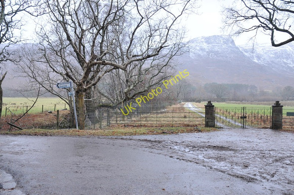 Photo 6"x4" Estate road junctions at Dundonnell Dundonnell c2011