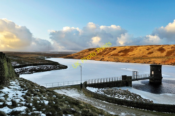 Photo 6"x4" Snailsden Reservoir looking toward Holme Moss Harden\/SE1503 c2011