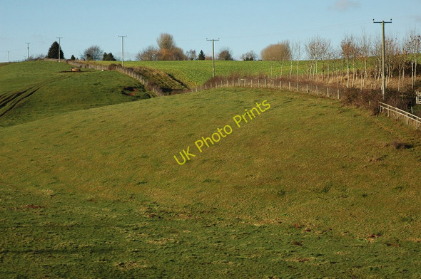Photo 6"x4" Field boundary at Pauntley Brand Green\/SO7428 c2011